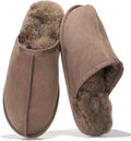Project Cloud Mens Slippers Genuine Leather with Shearling Lining all