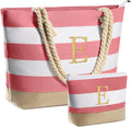 Beach Bags for Women Travel Canvas Tote - Personalized Monogram Gift 5