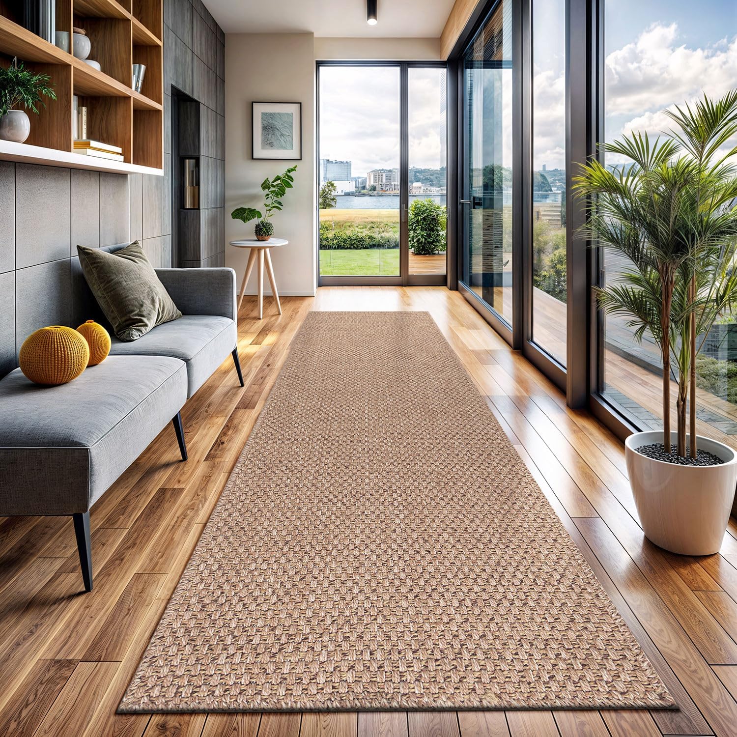 CAMILSON Easy Jute Rug 2x3 for Indoor Outdoor Spaces
