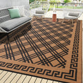 Outdoor Rugs Reversible Waterproof Plastic Straw Rug - Portable 6x9