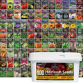 Survival Seed Vault 100 Heirloom Seed Packets - Prepper Garden Kit
