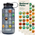 National Parks Plastic Water Bottle with Waterproof Stickers Kit