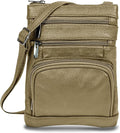 Genuine Leather Cross Body Handbag for Women - Soft Durable Carryall