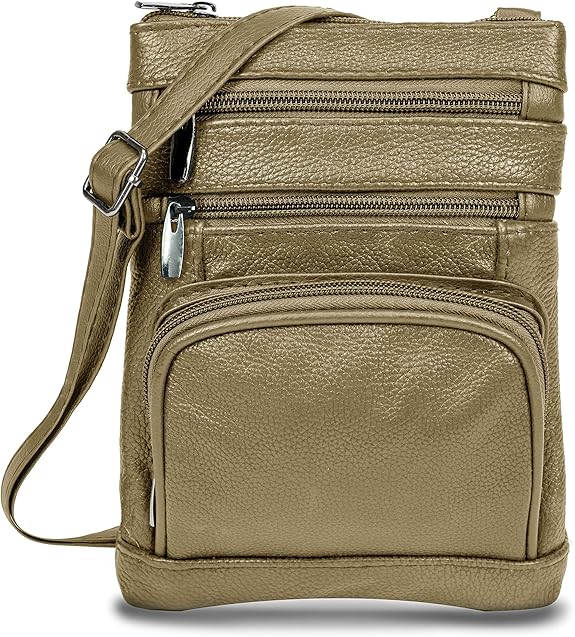 Genuine Leather Cross Body Handbag - Soft & Durable Trendy Bags