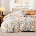 Bedsure Duvet Cover King Size - Reversible Floral Bohemian Set