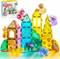 SYNCFUN Magnetic Building Tiles Jungle Animal Set for Kids - Creative