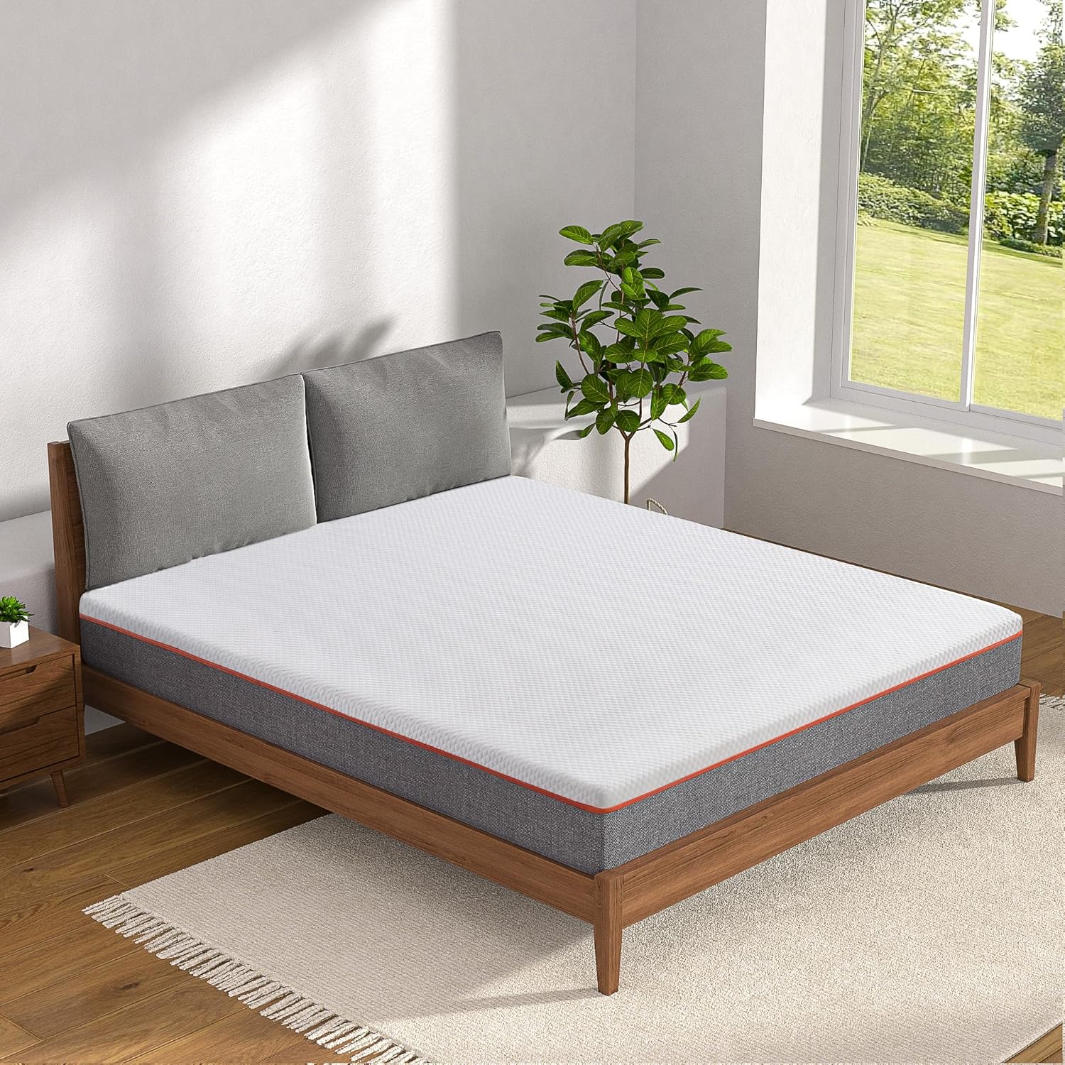 VECELO Charcoal Infused Memory Foam Full Mattress for Comfort