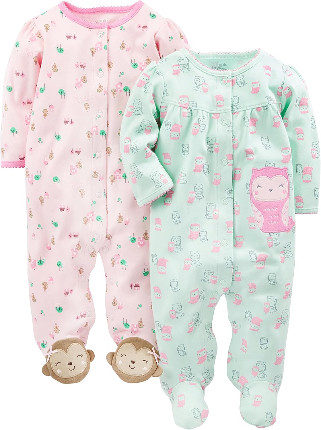 Carter's Cotton Snap Footed Sleep & Play Set