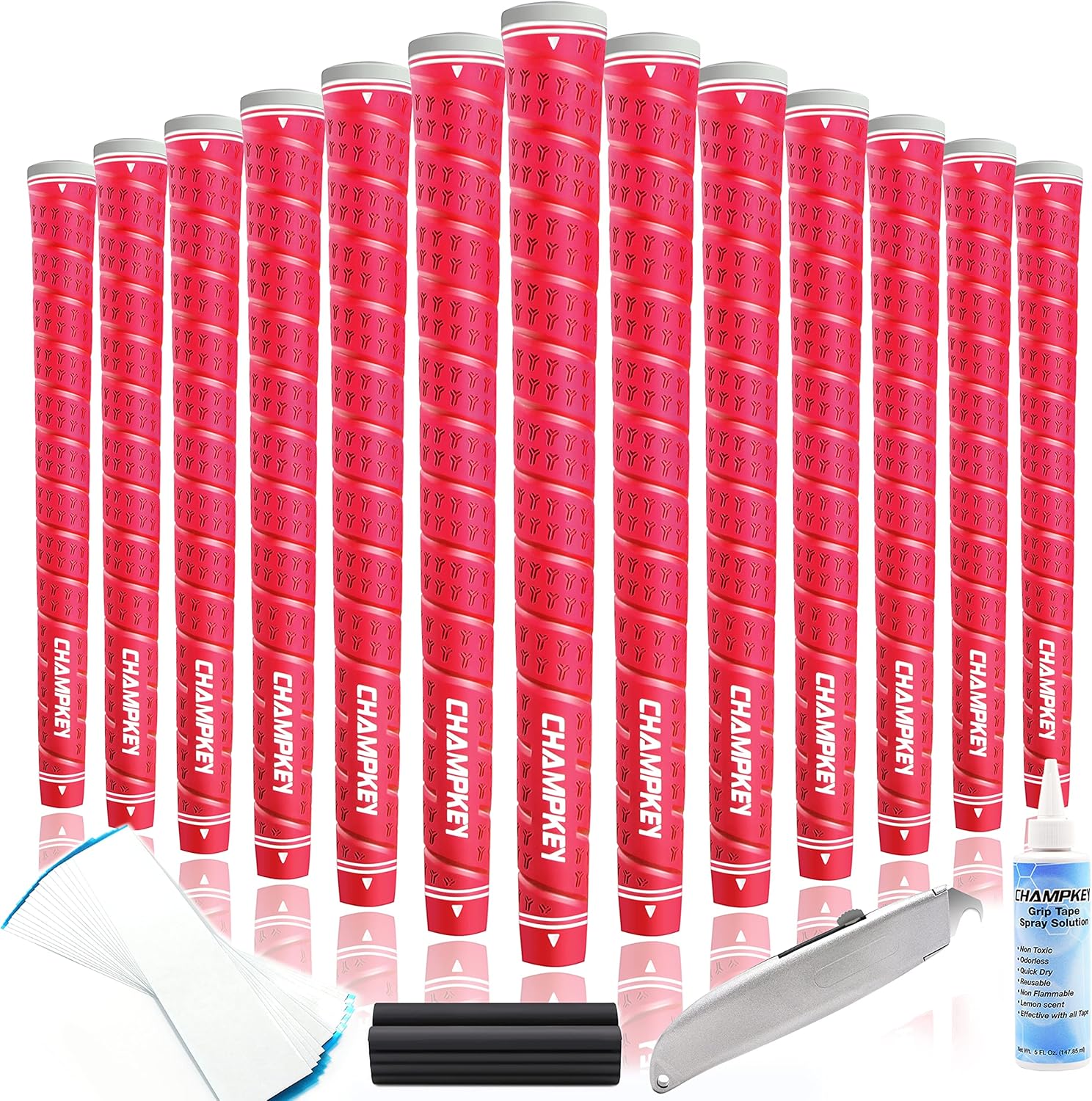 CHAMPKEY WRAP-Y Rubber Golf Grips for Enhanced Performance