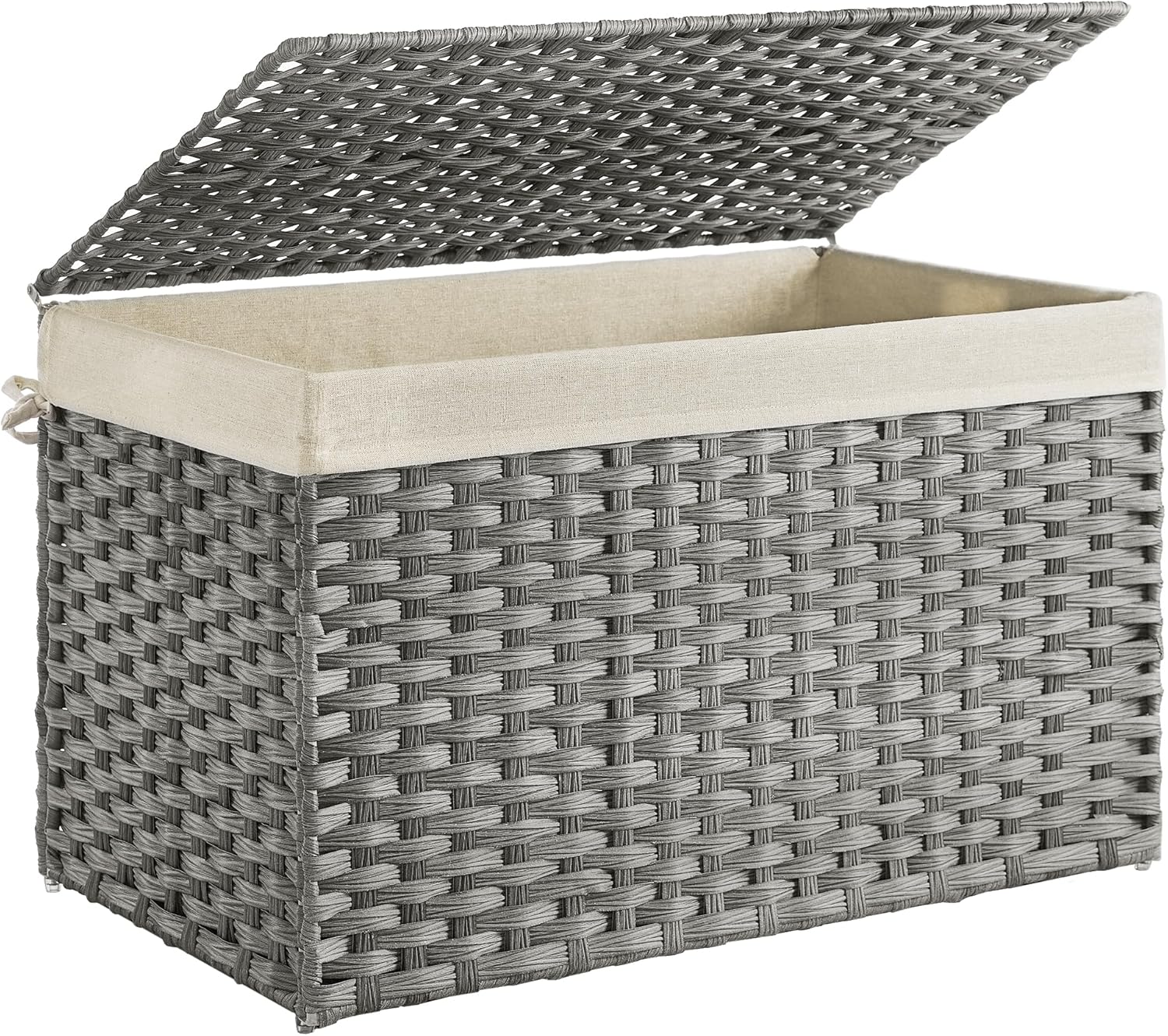 SONGMICS Storage Basket with Lid for Versatile Home Use