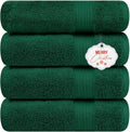 Ample Decor 100% Cotton Bath Towels 30 x 54 in - Soft Absorbent 4 pcs