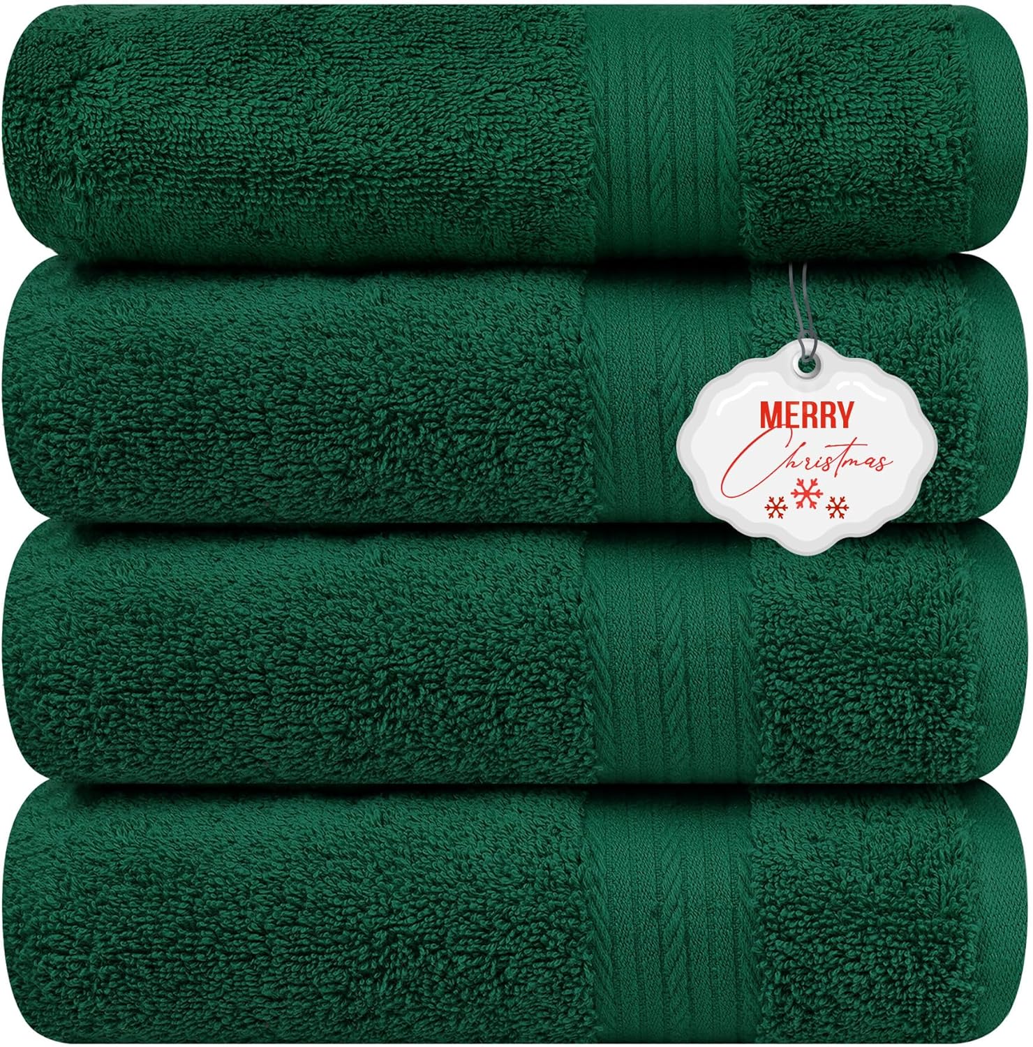 100% Cotton Bath Towels for Bathroom - Soft & Absorbent Set