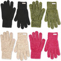 Nicole Miller Womens Winter Cold Weather Gloves Pack Of 4 - Warm