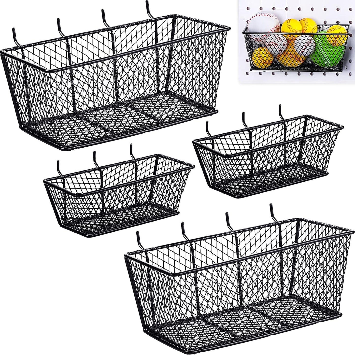 Sieral Pegboard Baskets for Organizing Tools and Accessories