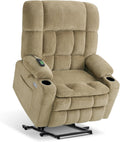 MCombo Oversized Power Lift Recliner Chair with Heat & Massage