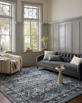 Gigi Collection Navy/Stone Area Rug 9 ft 2 in x 13 ft - Classic