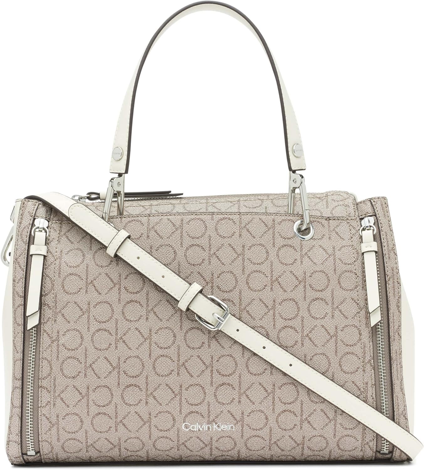 Calvin Klein Bubble Lamb Satchel: Stylish Vegan Leather Bag