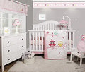 5-Piece Baby Crib Bedding Set with Owls for Nursery Decor