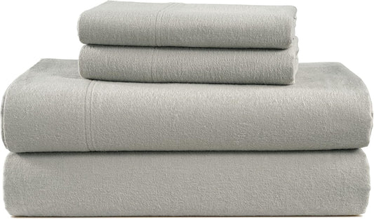 100% Cotton Queen Flannel Sheet Set for Cozy Sleep Experience