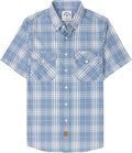 Dubinik Mens Short Sleeve Button Down Shirts - Soft Vintage Regular It