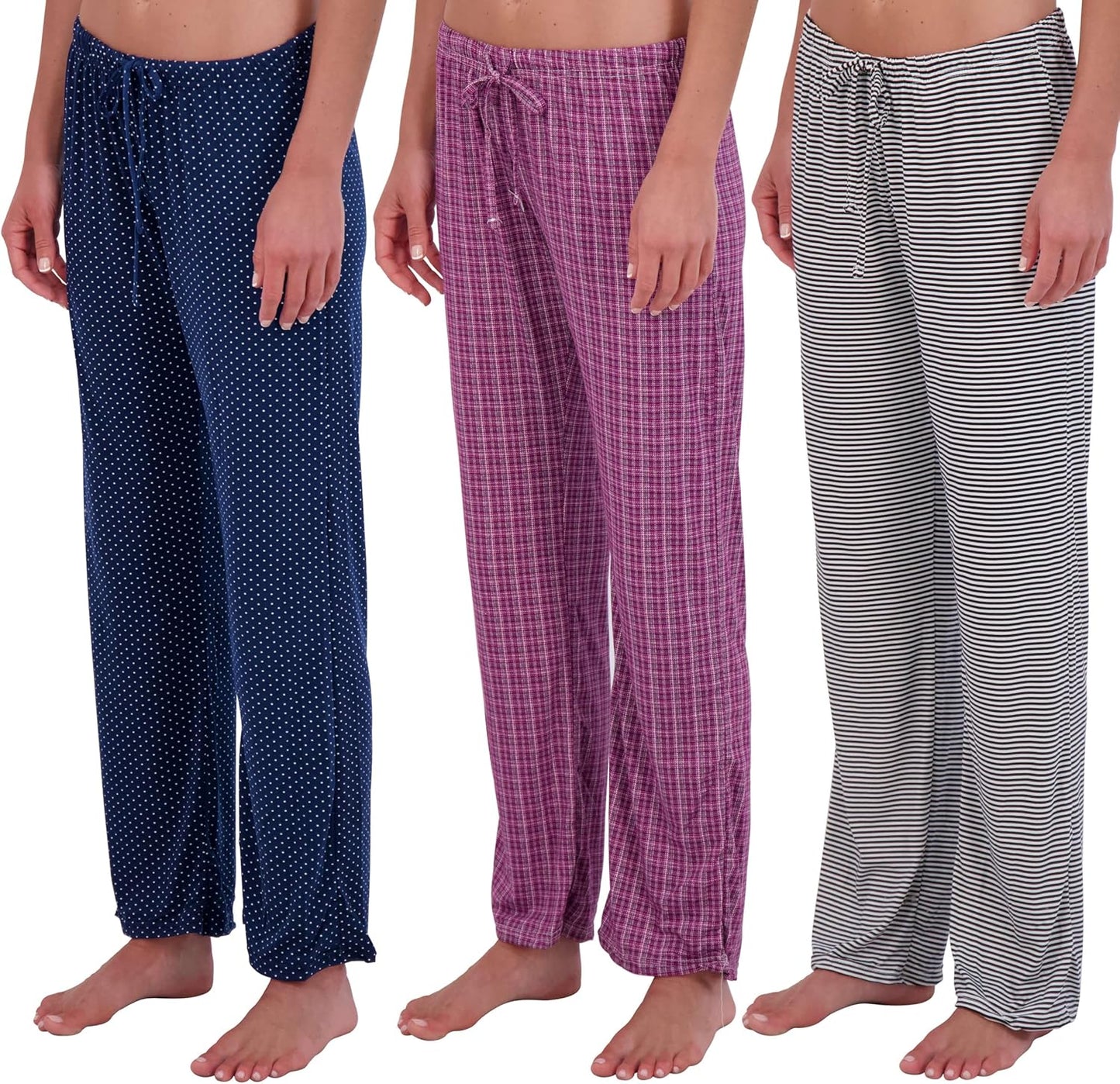 Real Essentials Womens Ultra-Soft Comfy Pajama Lounge Pants
