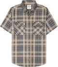 Mens Short Sleeve Button Down Shirt for Men - Bamboo Viscose Blend