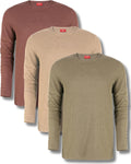 Waffle Shirts for Men - Long Sleeve Thermal Shirt Classic Comfort Fit
