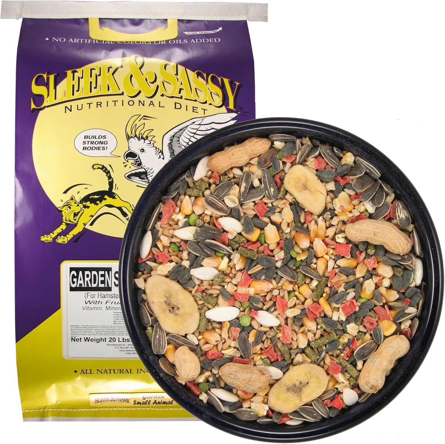 SLEEK & SASSY Garden Small Animal Food for Hamsters & Mice