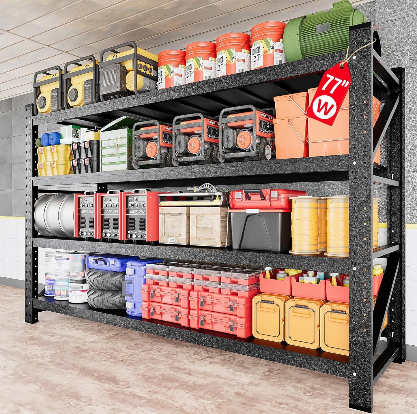 9000LBS Heavy Duty Garage Shelving Units for Ultimate Storage