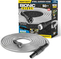 BIONIC STEEL 50 Ft Metal Garden Hose with Sprayer Nozzle - Kink Free