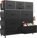 WLIVE Dresser for Bedroom with 10 Drawers and Side Pockets