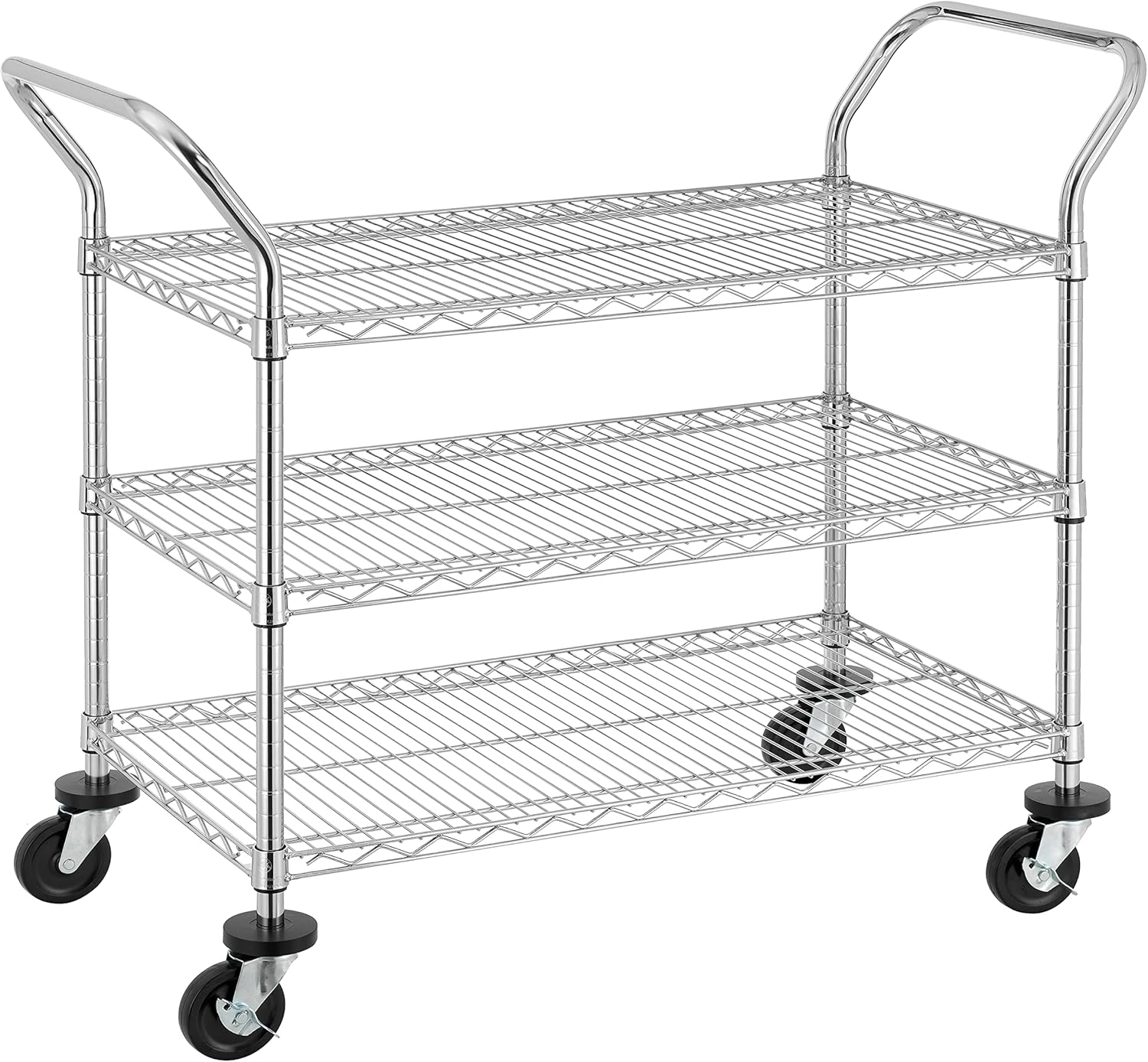 Finnhomy 3-Tier Heavy Duty Utility Cart with Wheels and Handles