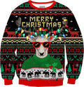 Ugly Christmas Sweatshirt Men 3D Print Loose Fit - Festive Favorite