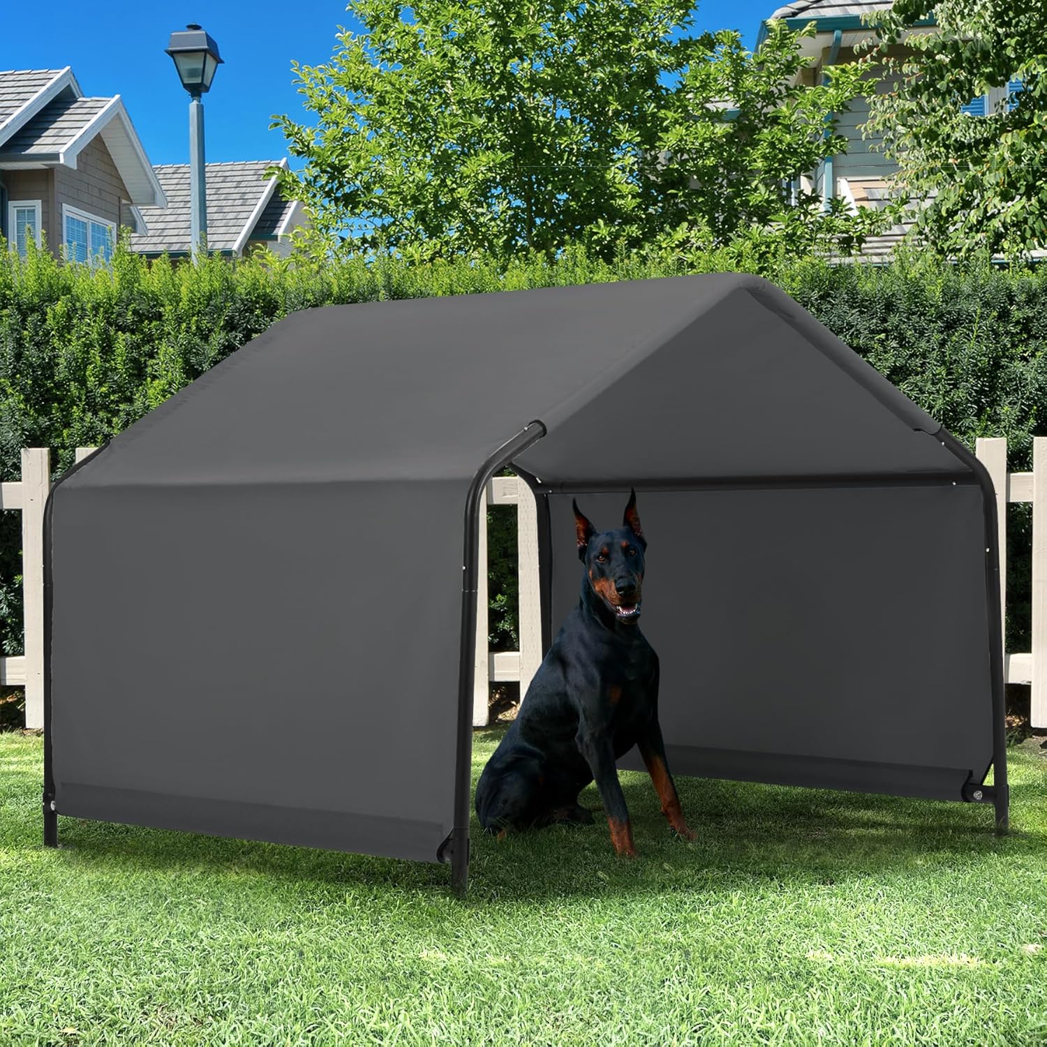 Dog Shade Shelter Outdoor Tent for Large Medium Dogs - Dark Gray