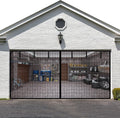 LIAMST Garage Door Screen 10 x 10ft Magnetic Mesh Door - Easy Airflow