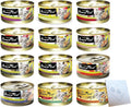 Fussie-Cat Premium Grain-Free Cat Food Variety Pack - 12 Flavors