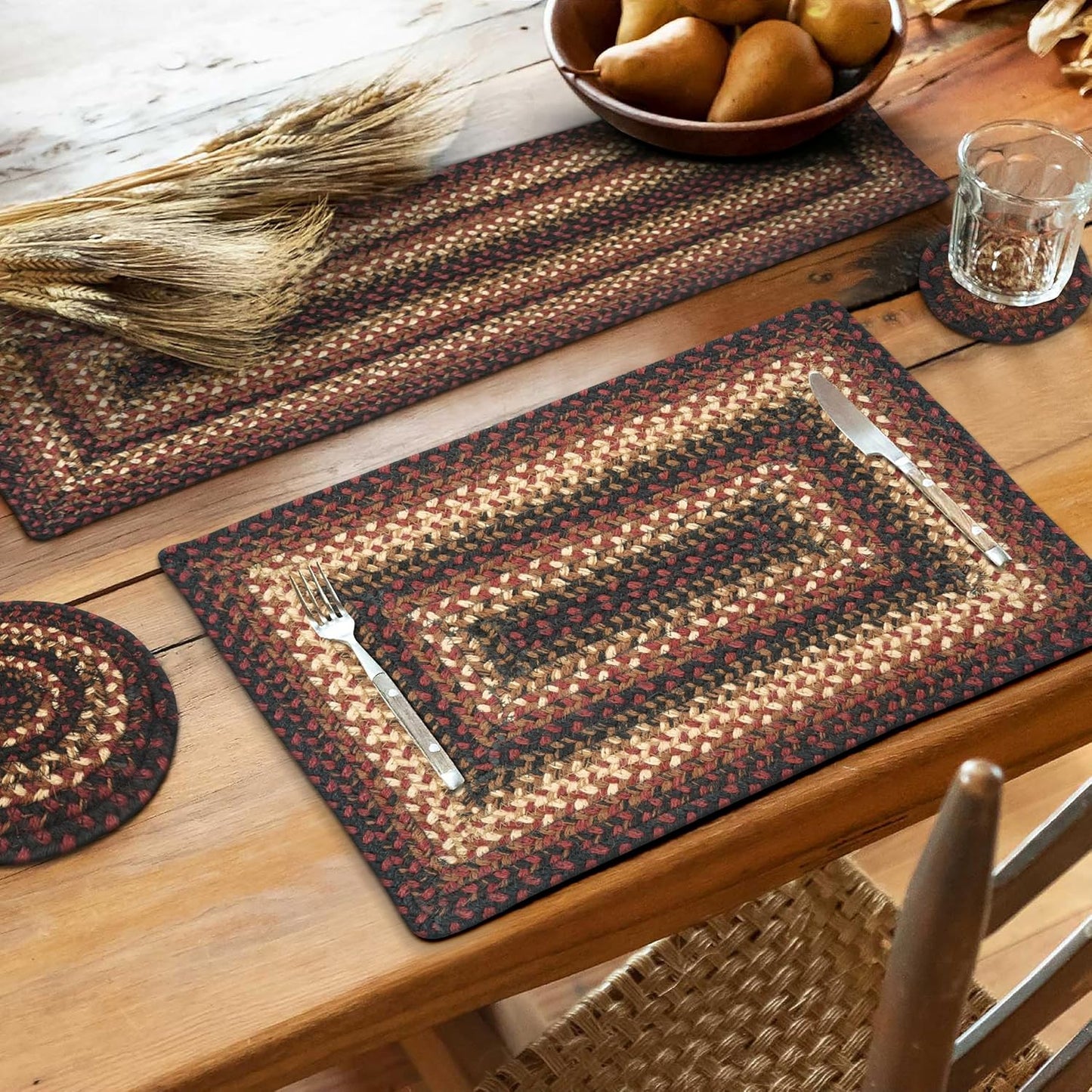 Prescott Jute Braided Long Table Runner for Warm Decor