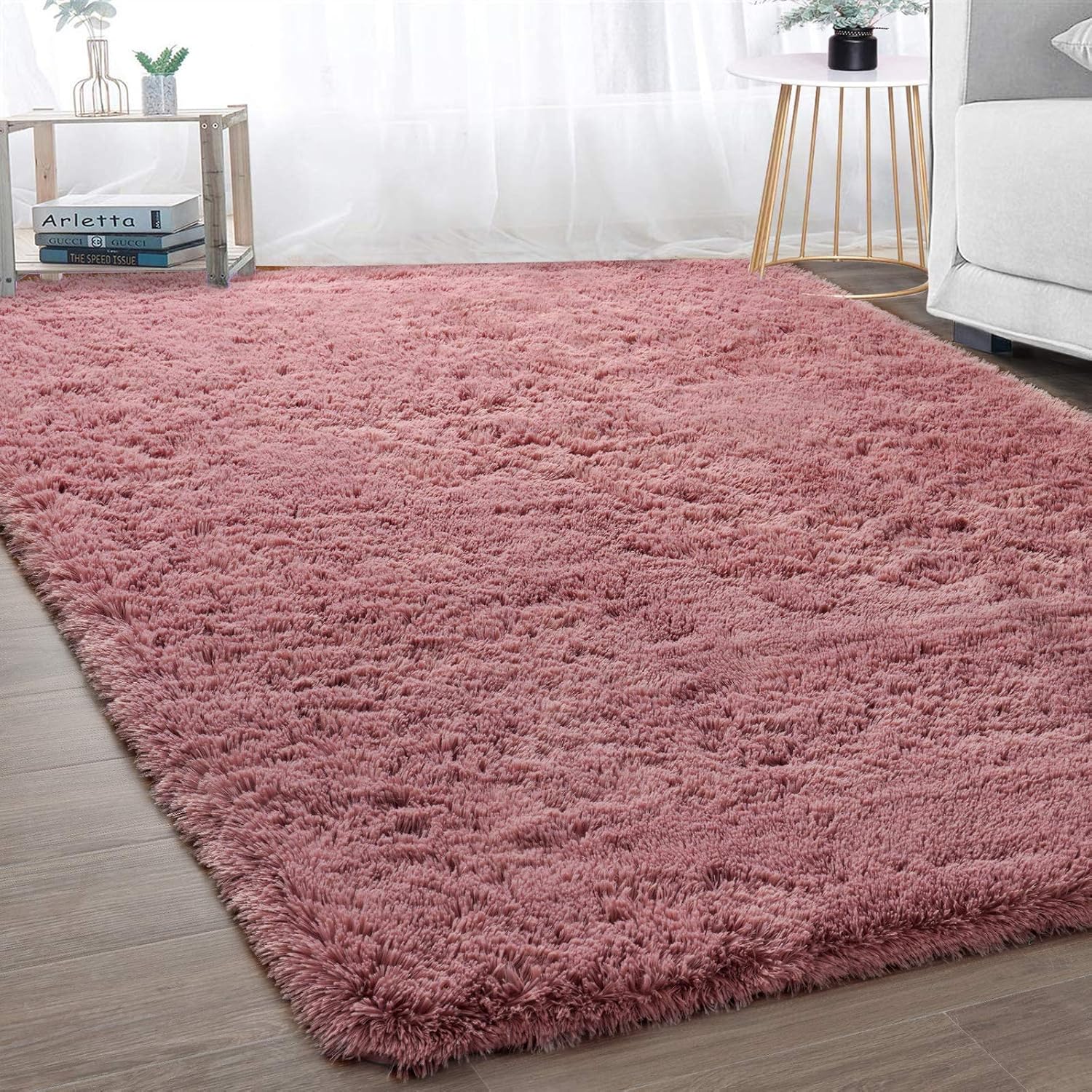 Merelax Soft Modern Indoor Large Shaggy Rug for Home Decor