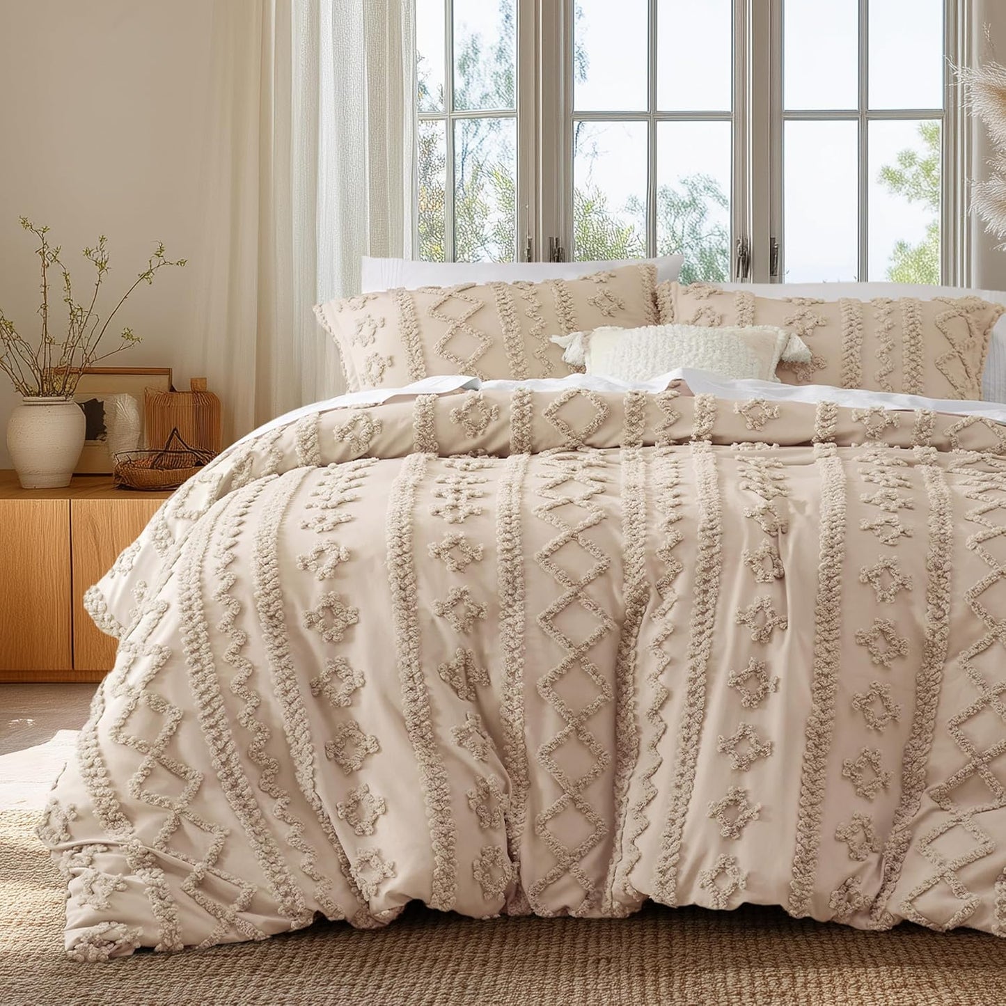 Boho Kids Duvet Cover Queen Size for Chic Bedroom Style