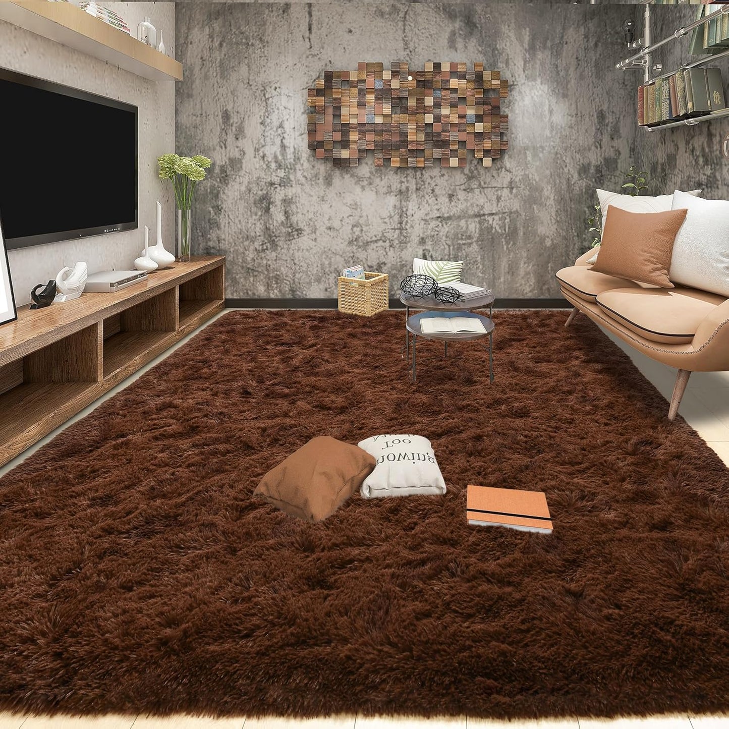 Tepook Super Soft Fluffy Rugs for Living Room and Bedroom
