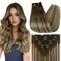 Full Shine Balayage Clip in Hair Extensions 24in - Natural Blend