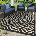 Outdoor Rug for Patio 6x9 - Reversible Waterproof Mat for Decks