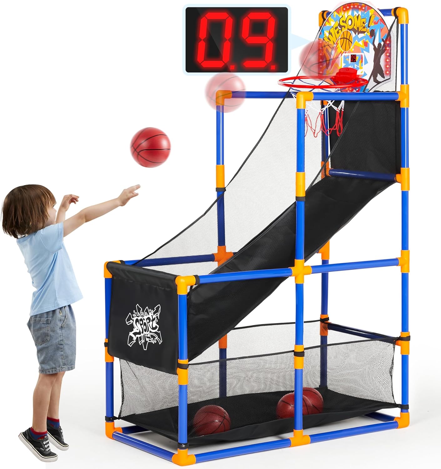 SYNCFUN LED Arcade Basketball Set - Exciting Scoring Fun!