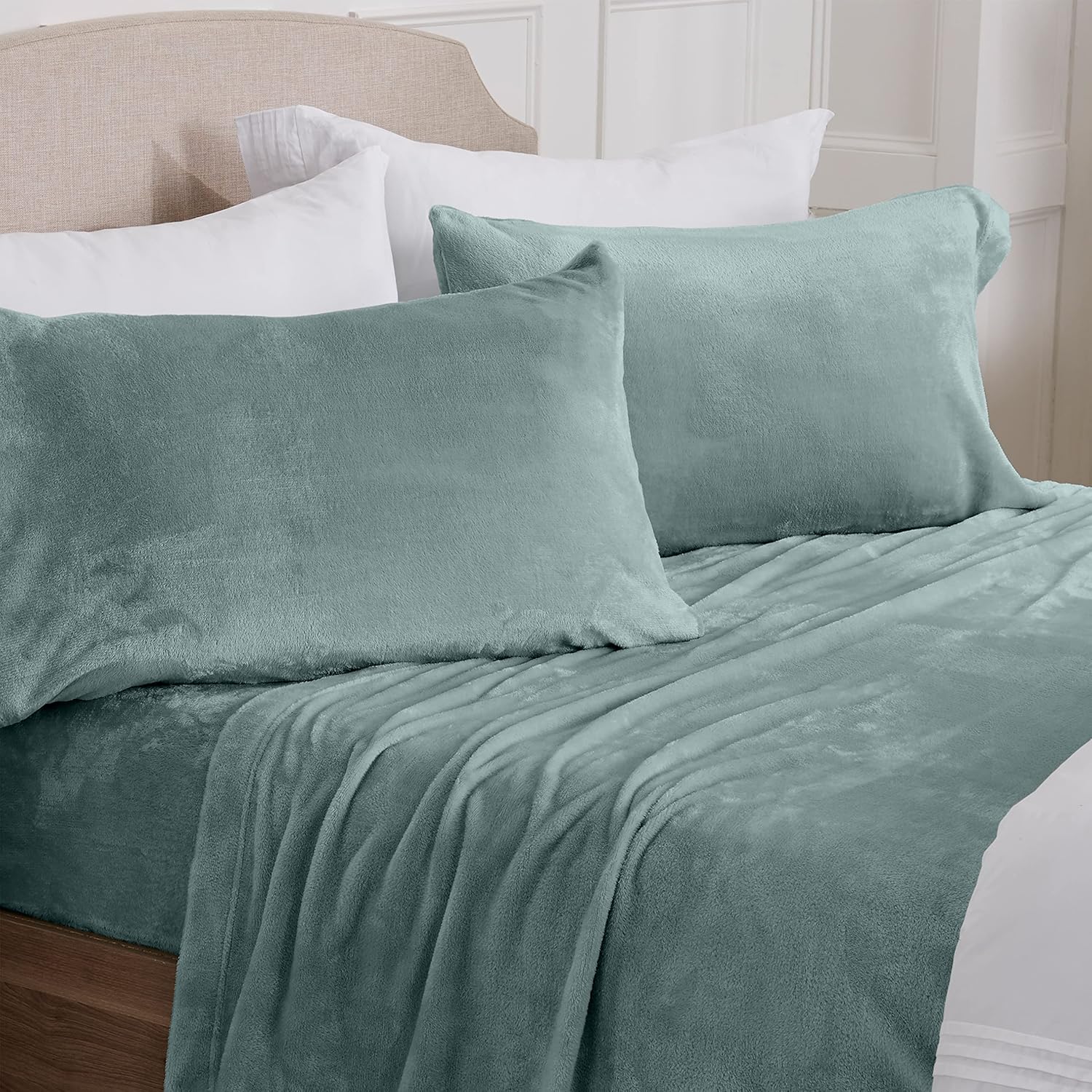 NY Loft King Ultra Soft Micro Fleece Sheets Set for Comfort