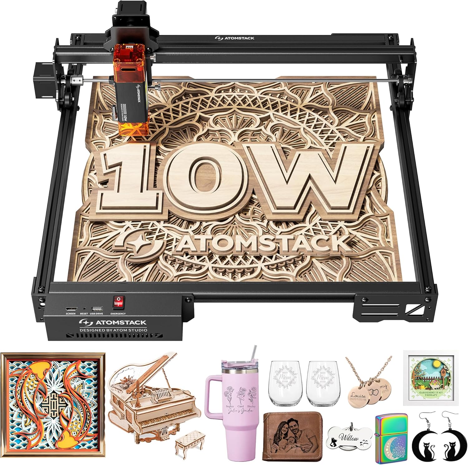 ATOMSTACK A10 Pro V2 Laser Engraver for Wood and Metal