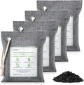 Bamboo Charcoal Air Purifying Bags 4 Pack - Natural Odor & Moisture