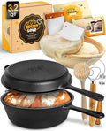 Cast Iron Dutch Oven for Bread Baking - Artisan Sourdough Crust