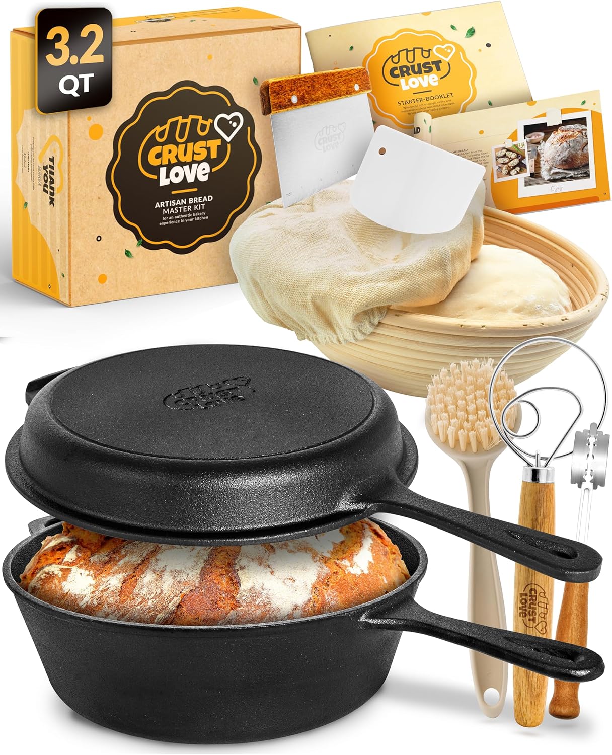 Cast Iron Dutch Oven for Bread Baking - Perfect Crust Every Time