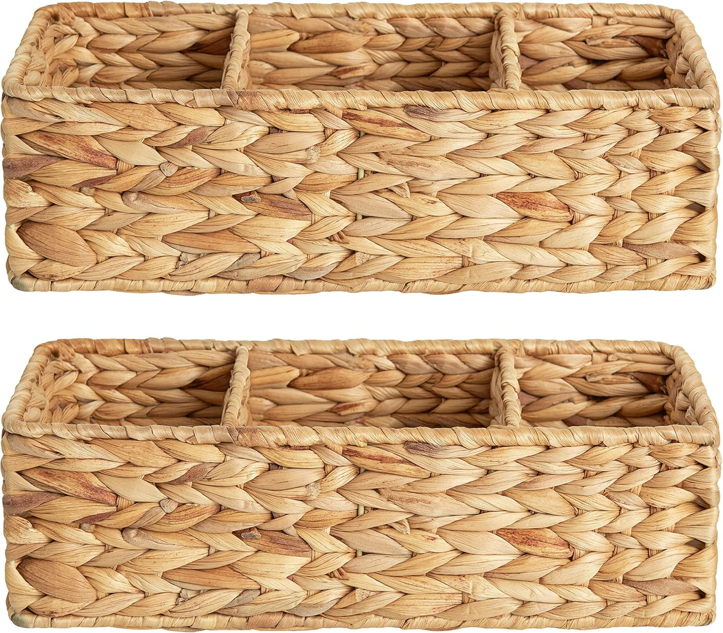 StorageWorks Wicker Toilet Basket for Stylish Bathroom Storage