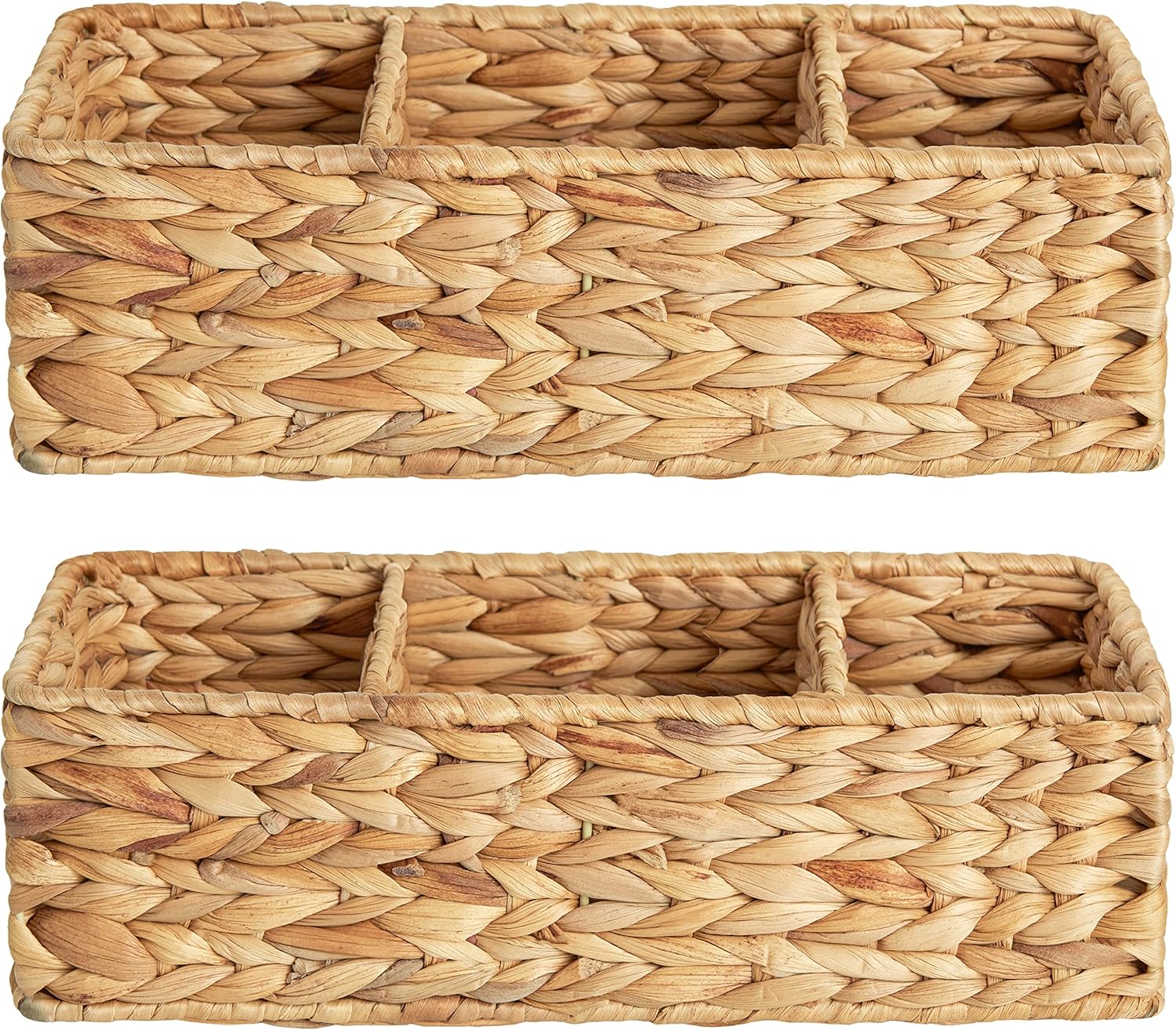 StorageWorks Wicker Toilet Basket for Stylish Bathroom Storage